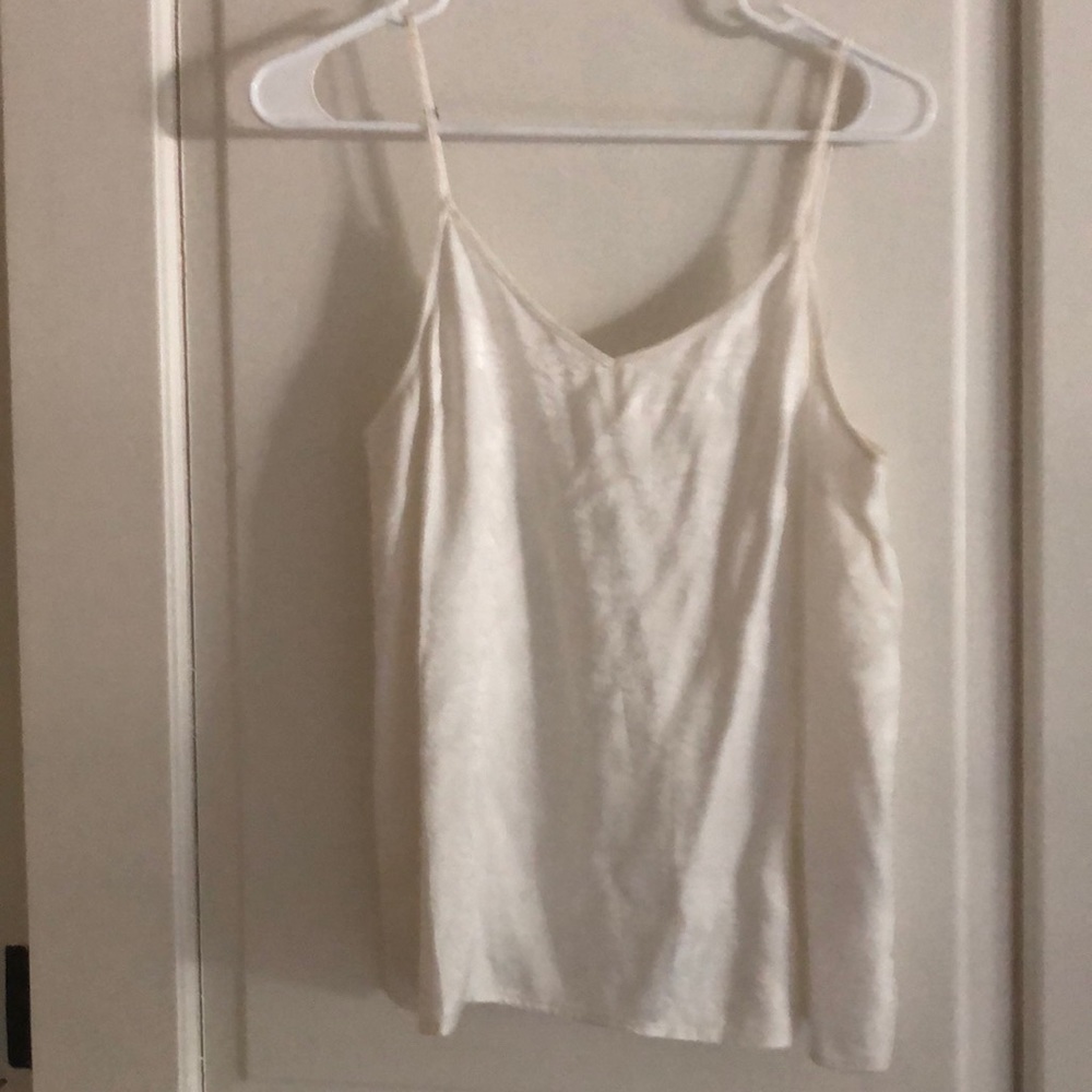 Treasure and Bond white silk Tank